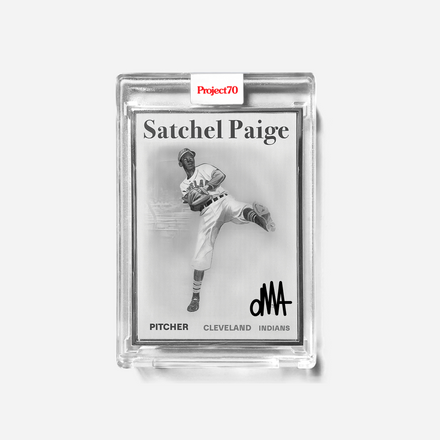 Satchel Paige x oMA x Topps Project 70 Autographed Card (ARTIST PROOF)