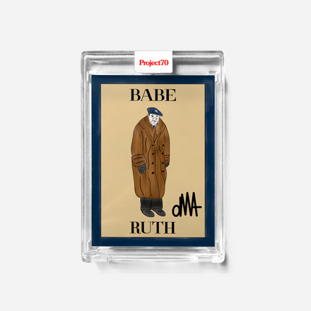 Babe Ruth x oMA x Topps Project 70 Autographed Card