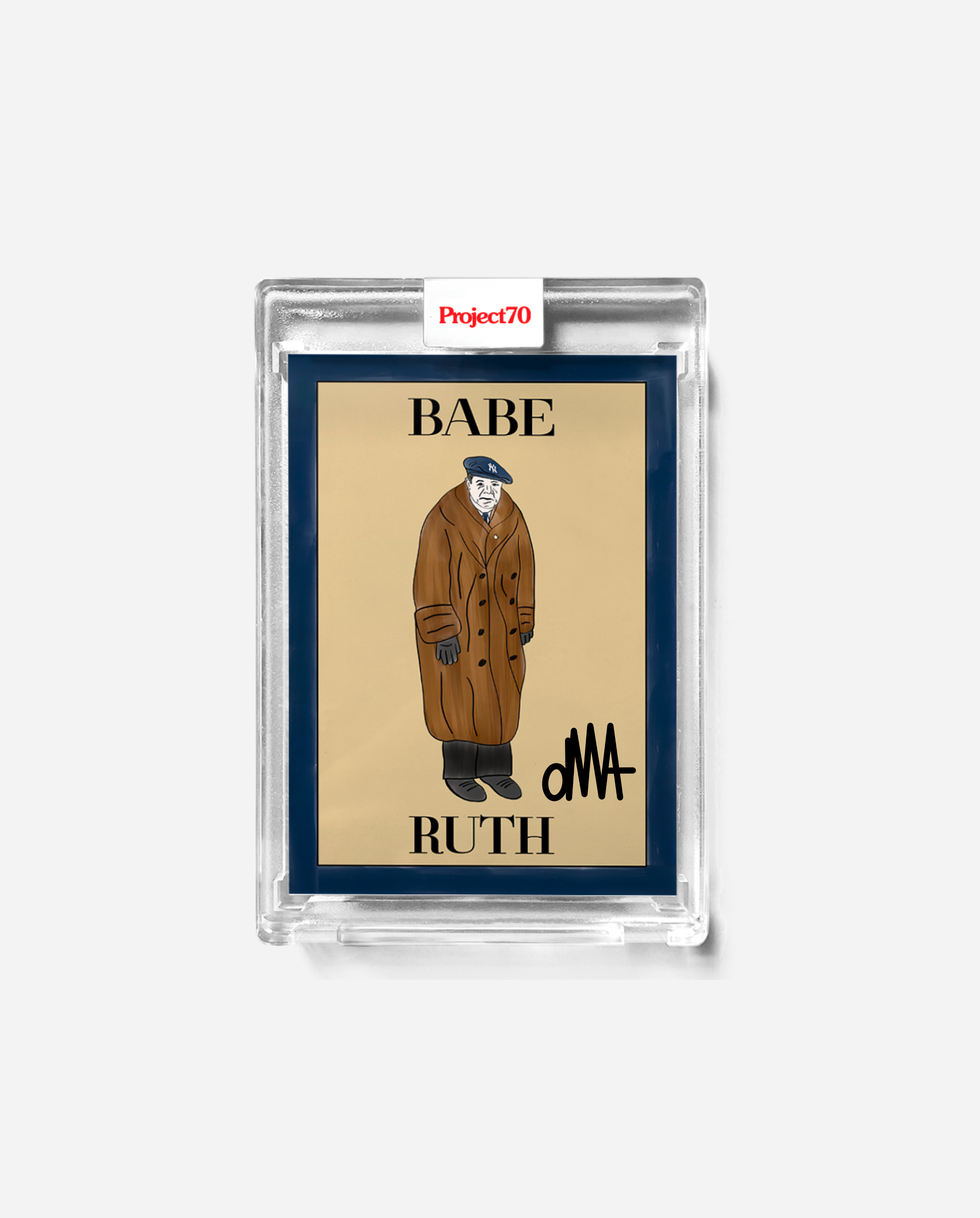 Babe Ruth x oMA x Topps Project 70 Autographed Card