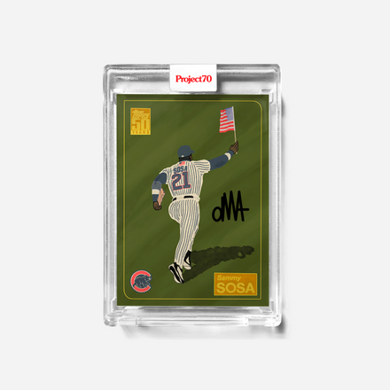 Sammy Sosa x oMA x Topps Project 70 Autographed Card
