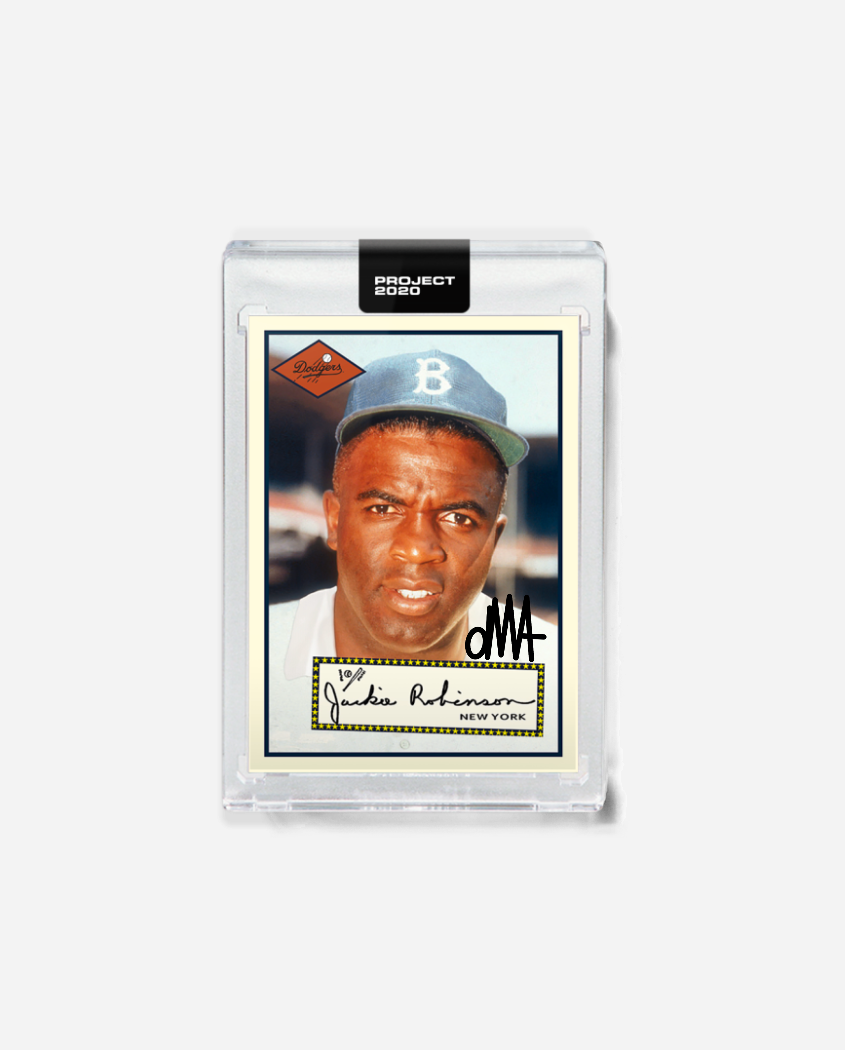 Jackie Robinson x oMA x Topps Project 2020 Autographed Card