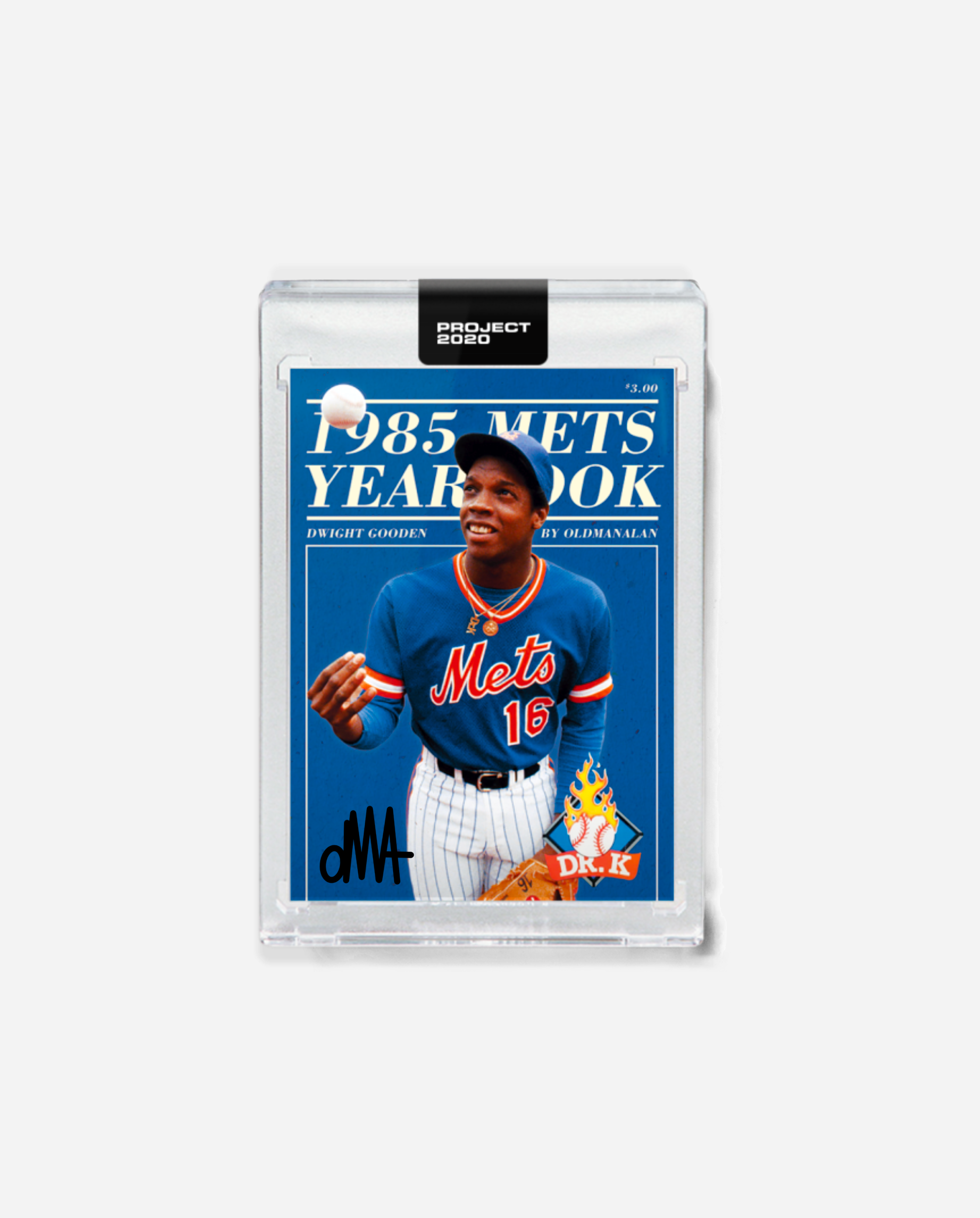 Dwight Gooden x oMA x Topps Project 2020 Autographed Card