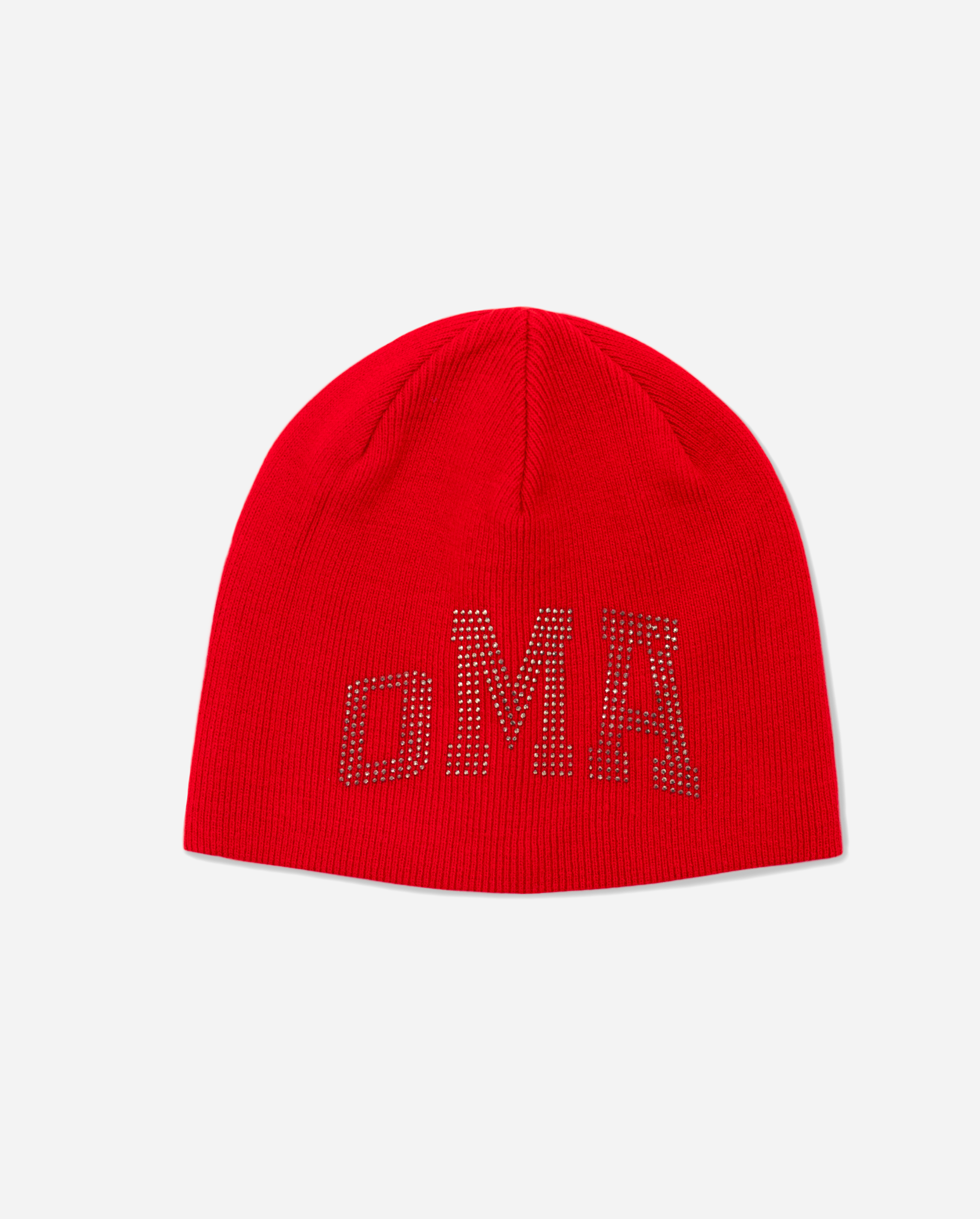 oMA STUDDED SKULL CAP (RED/SILVER)