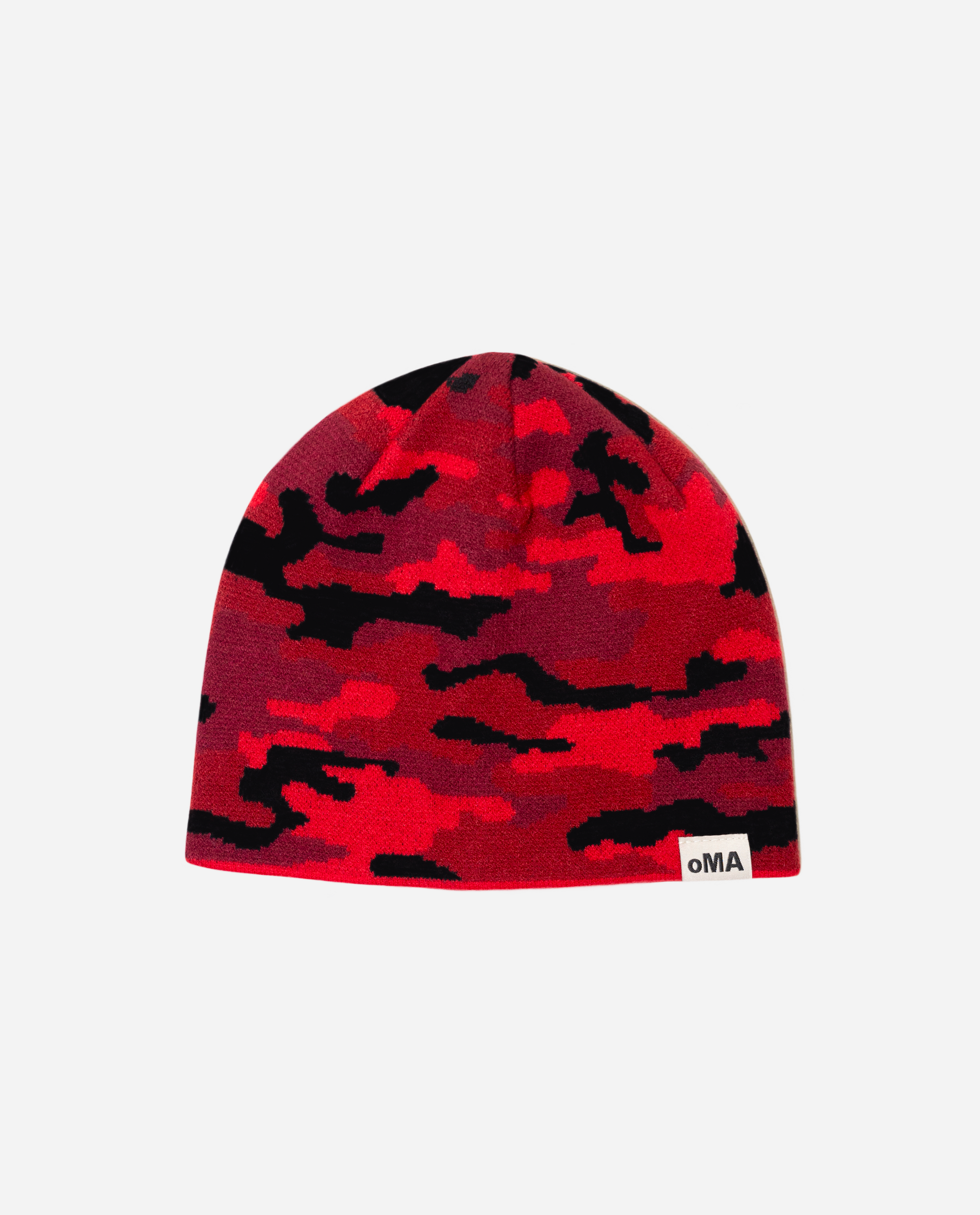 oMA CAMO SKULL CAP (RED)