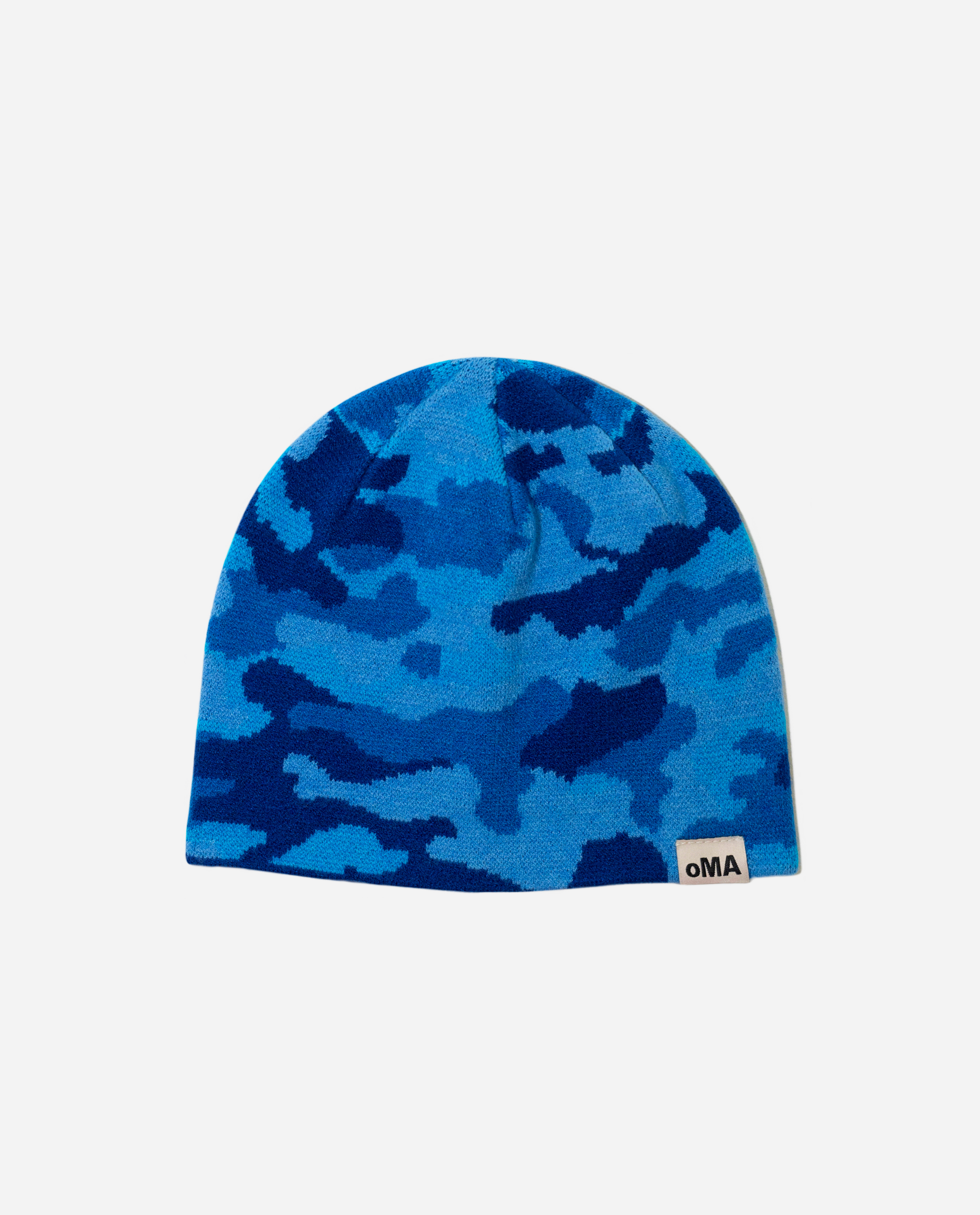 oMA CAMO SKULL CAP (BLUE)